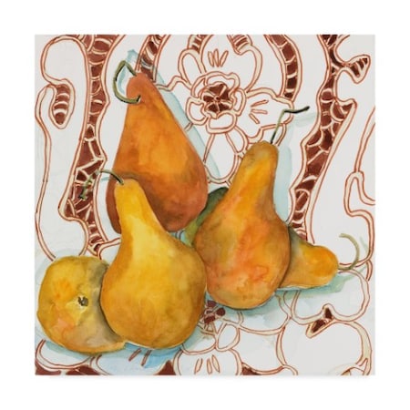 Joanne Porter 'Pears' Canvas Art,35x35